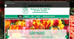 Desktop Screenshot of gaertnerei-frey.de