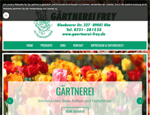 Tablet Screenshot of gaertnerei-frey.de